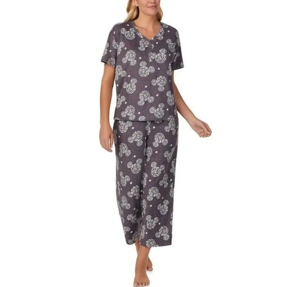 NEW NWT Stretchy Sz Small Pants & Shirt MICKEY MOUSE Pajama Lounge Set DISNEY - Picture 1 of 6